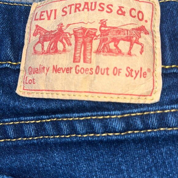 LEVI'S TYPE 1 JEANS TOUGH BOOT WESTERN FLARE LEG LOW RISE - JUNIOR 7M = W27 L32 - Picture 11 of 16